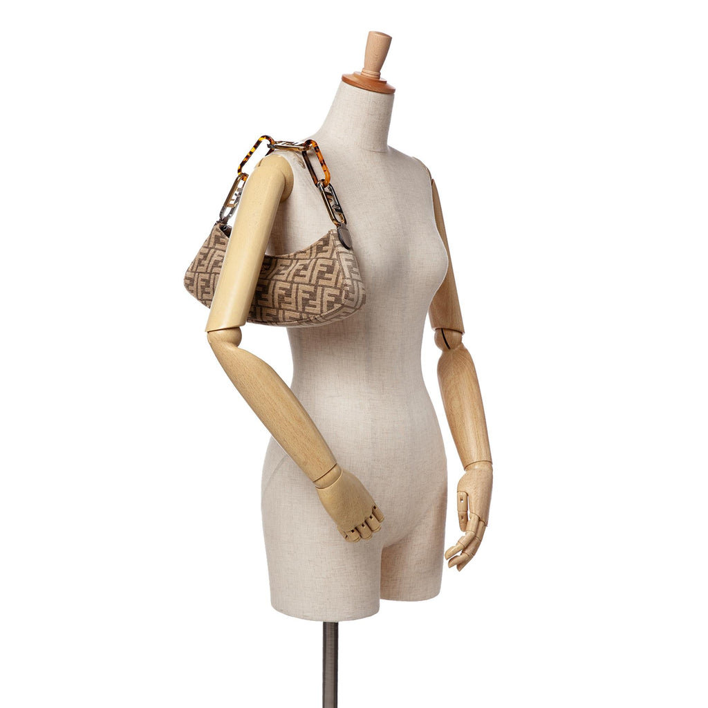 Fendi Zucca Chenille OLock Swing Satchel