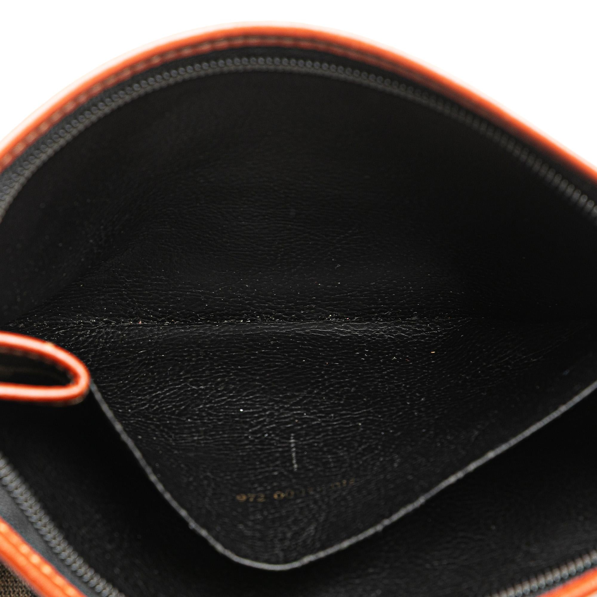 Fendi Zucca Coated Canvas Clutch