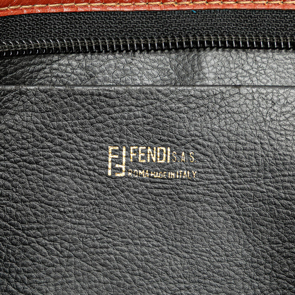 Fendi Zucca Coated Canvas Clutch