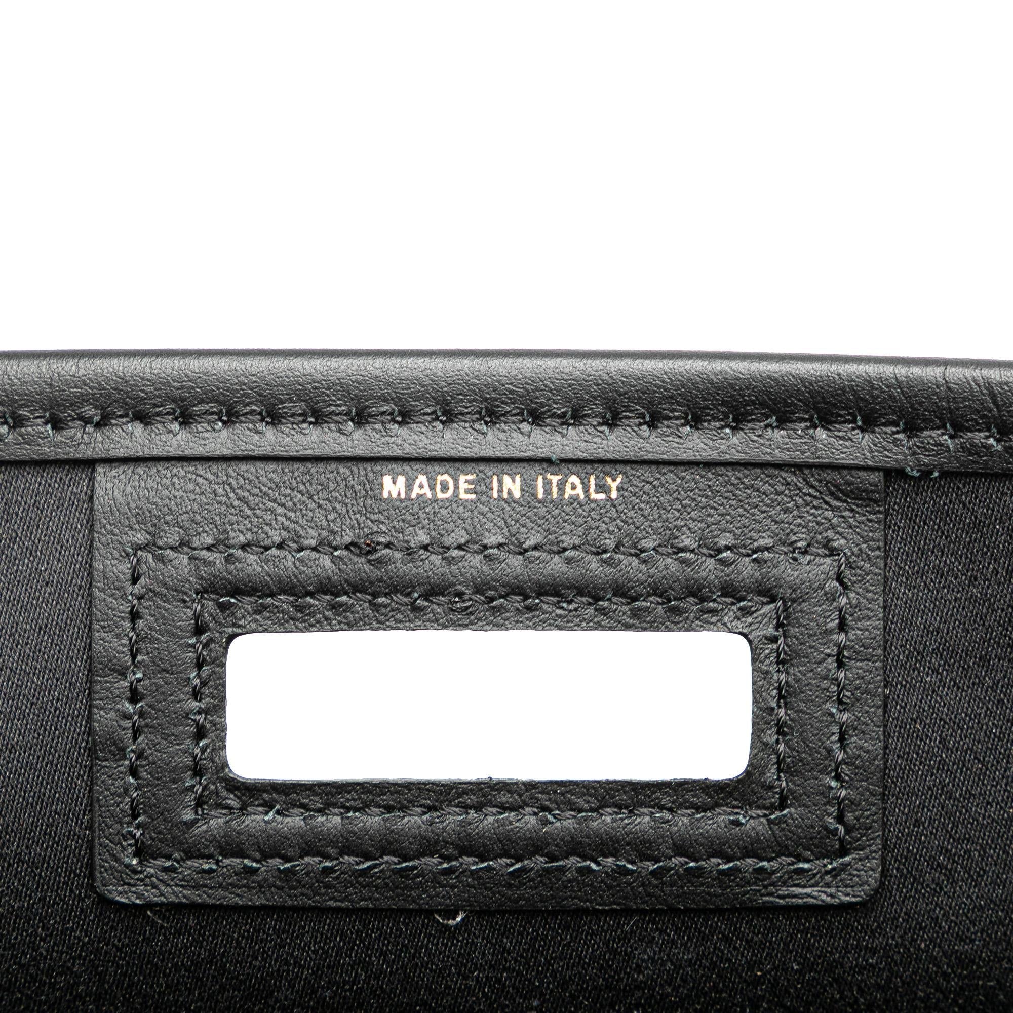 Fendi Zucca Coated Canvas Peekaboo Defender Handbag