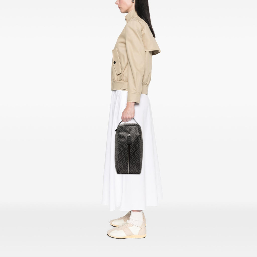 Fendi Zucca Coated Canvas Shoe Case