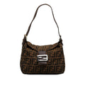 Fendi Zucca Double Flap Shoulder Bag (SHG-oSvq5T)