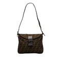 Fendi Zucca Double Flap Shoulder Bag (SHG-3yfrKu)
