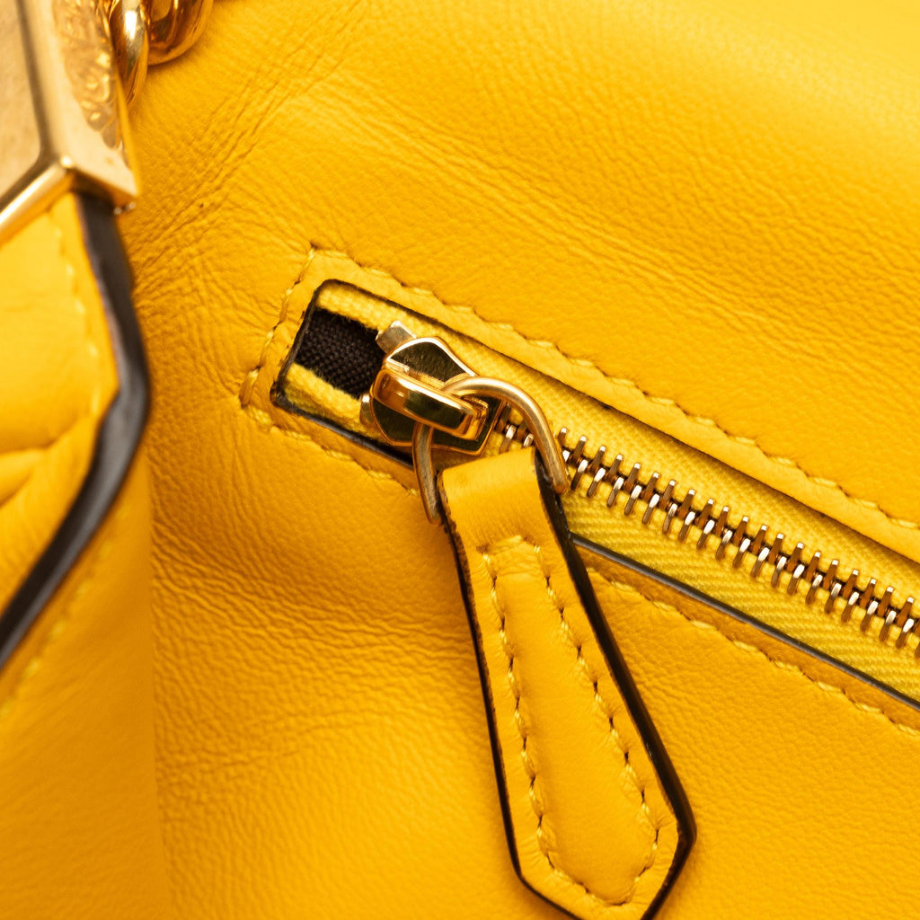 Fendi Zucca Embossed Chain Midi Baguette