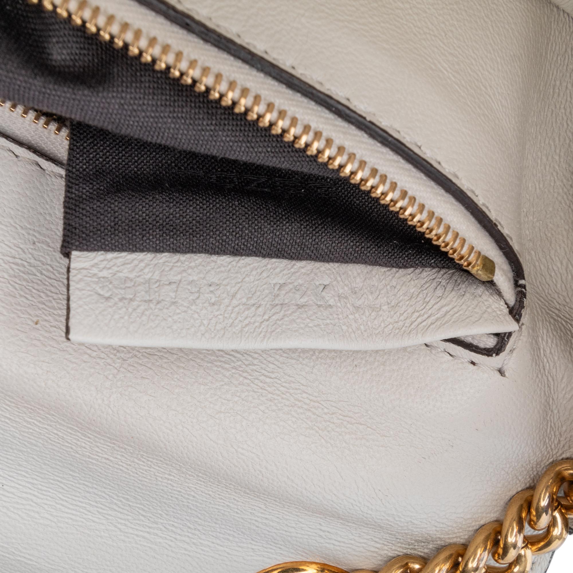 Fendi Zucca Embossed Chain Midi Baguette