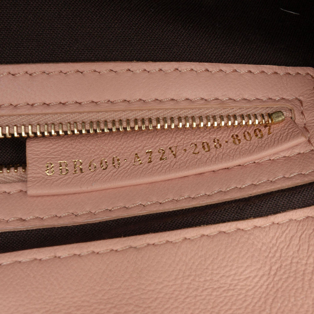Fendi Zucca Embossed Leather Baguette Satchel