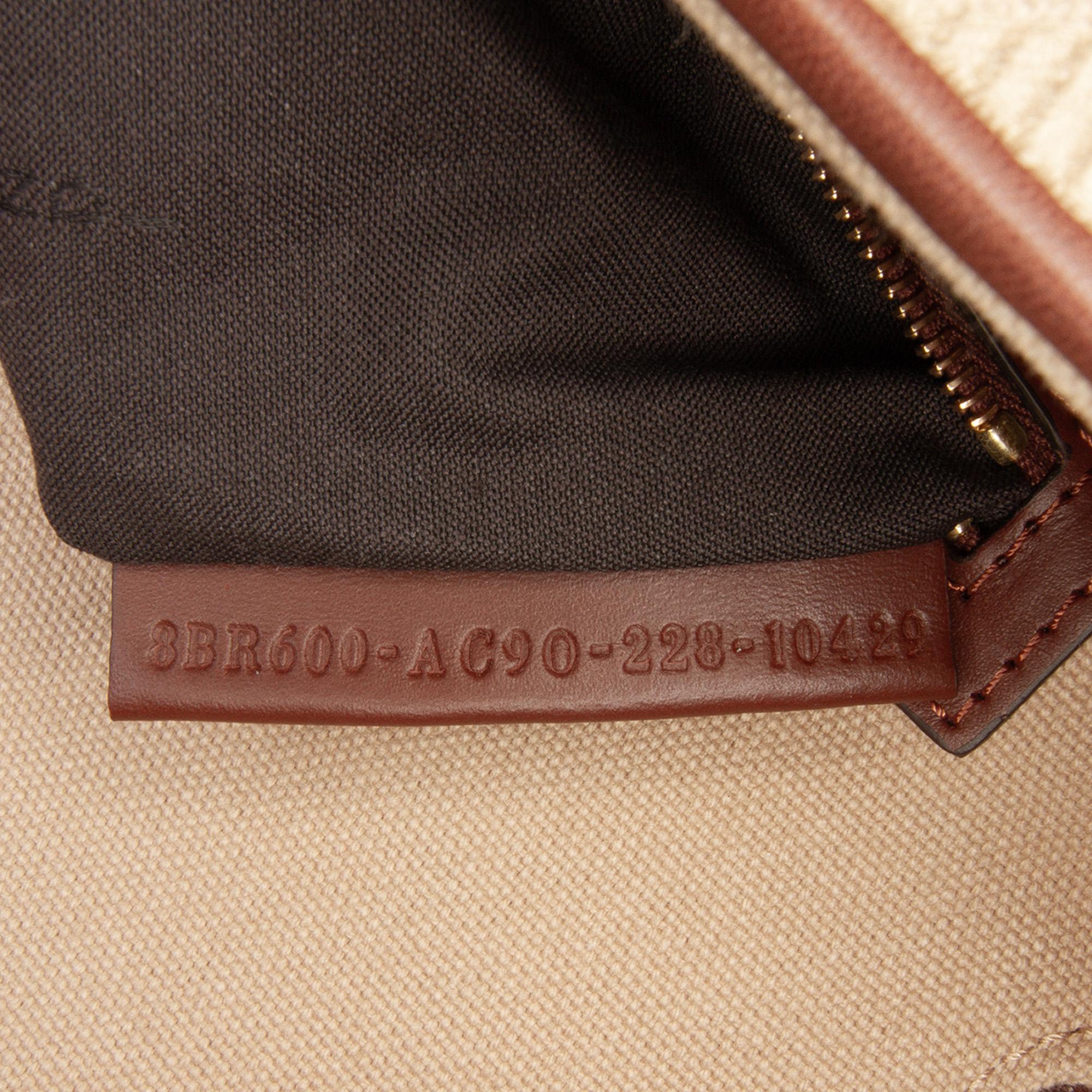 Fendi Zucca Embroidered Canvas Baguette Satchel