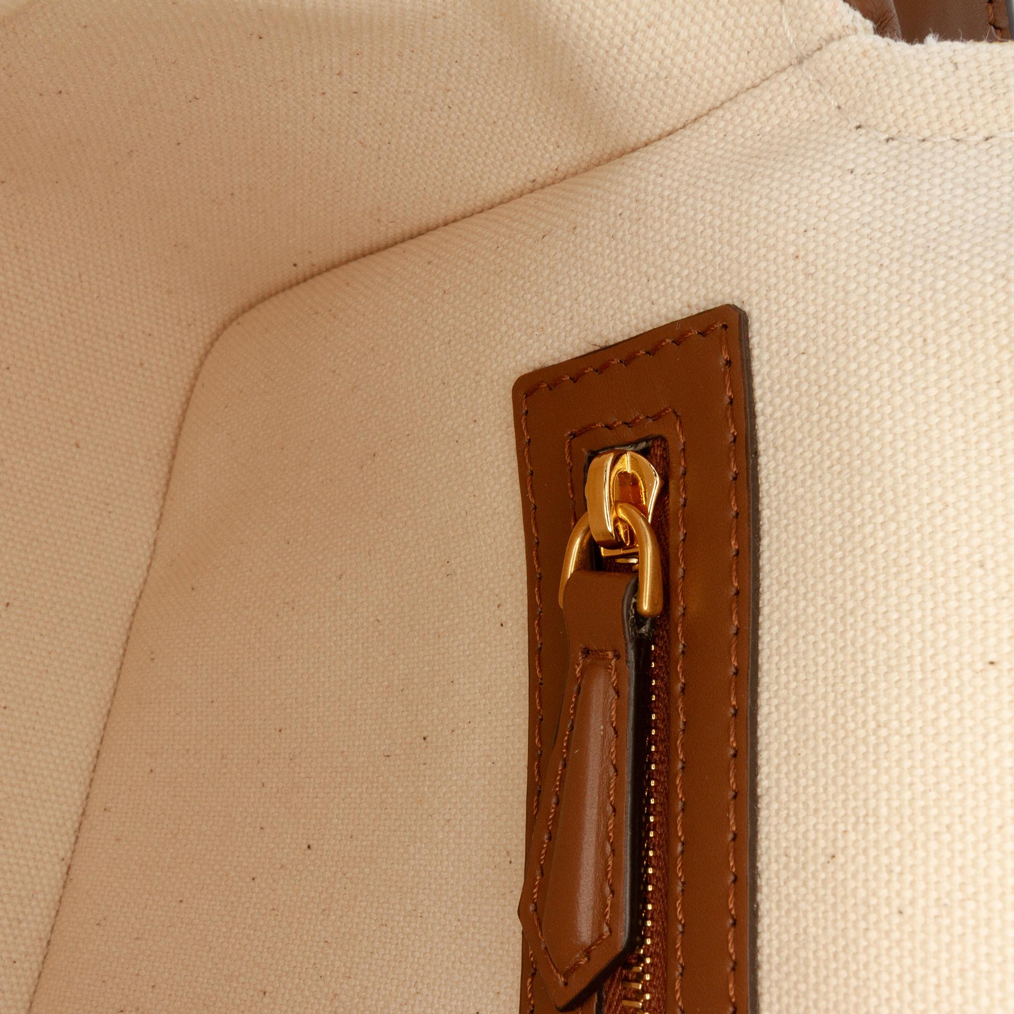 Fendi Zucca Embroidered Canvas Baguette Satchel
