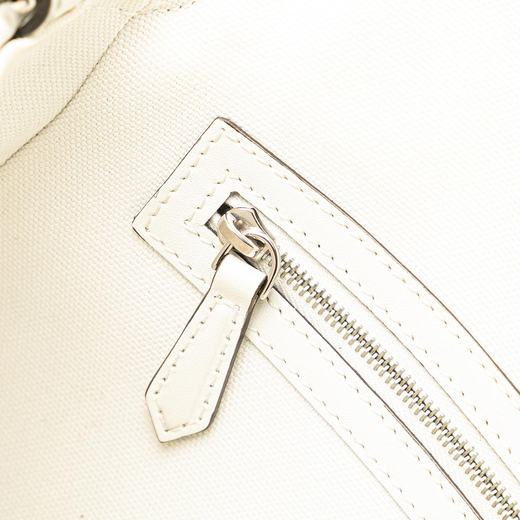 Fendi Zucca Embroidered Canvas Baguette Satchel