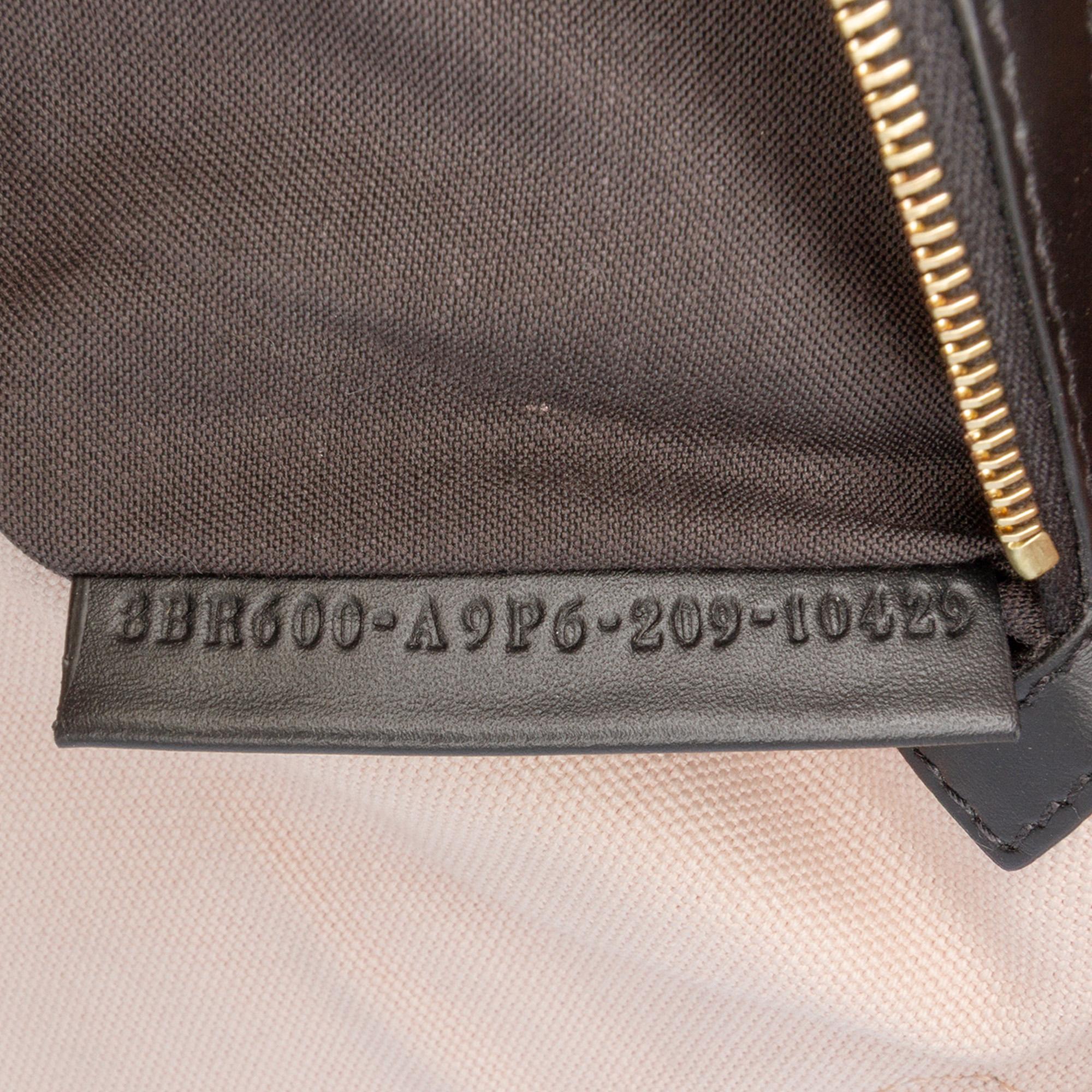 Fendi Zucca Embroidered Canvas Baguette Satchel