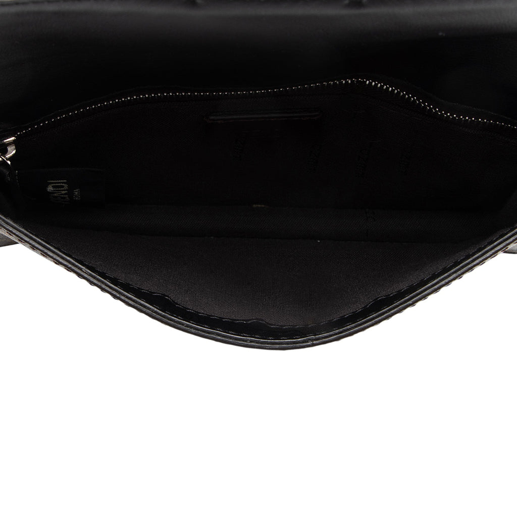 Fendi Zucca FF Canvas Baugette Crossbody