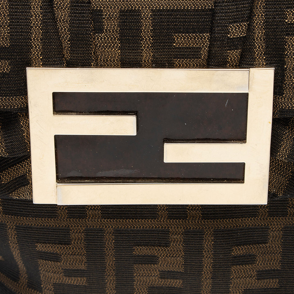Fendi Zucca Mia Flap Shoulder Bag