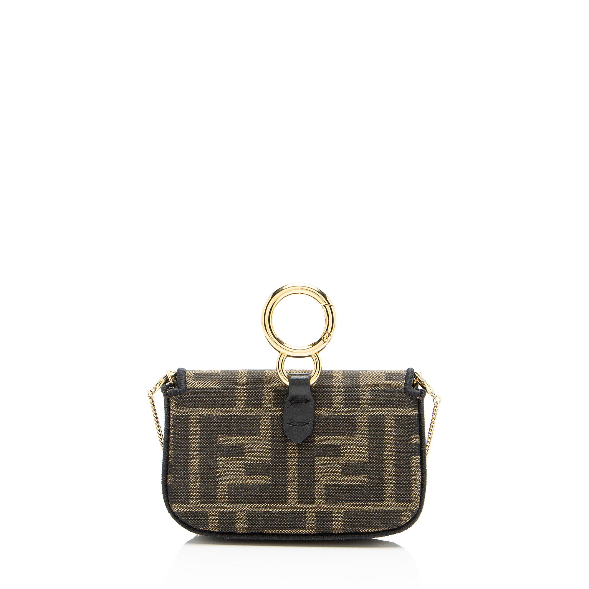 Fendi Zucca Nano Baguette Charm Crossbody