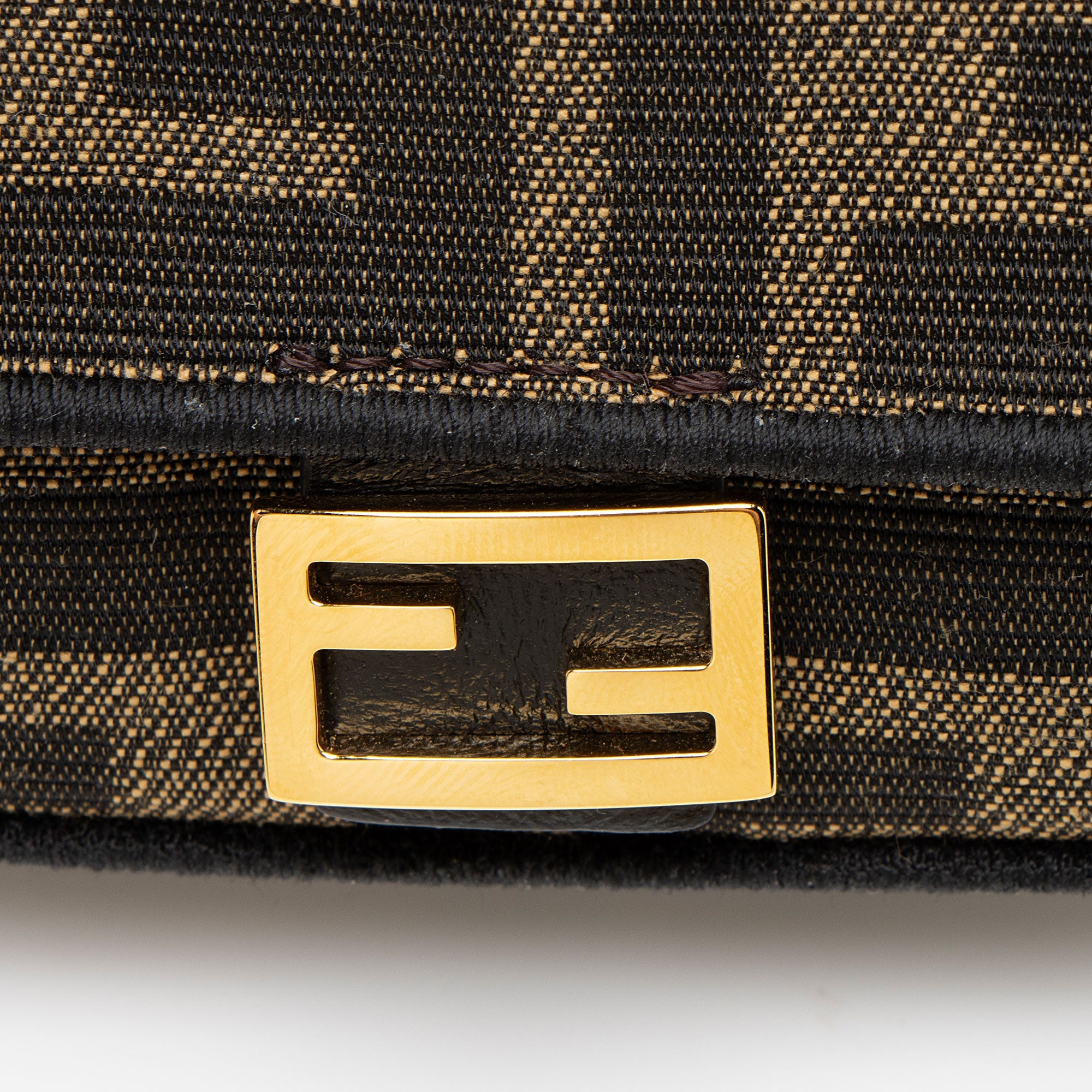 Fendi Zucca Nano Baguette Charm Crossbody