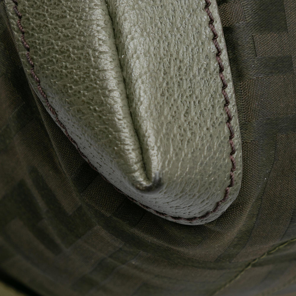 Fendi Zucca Nylon Zip Code Handbag
