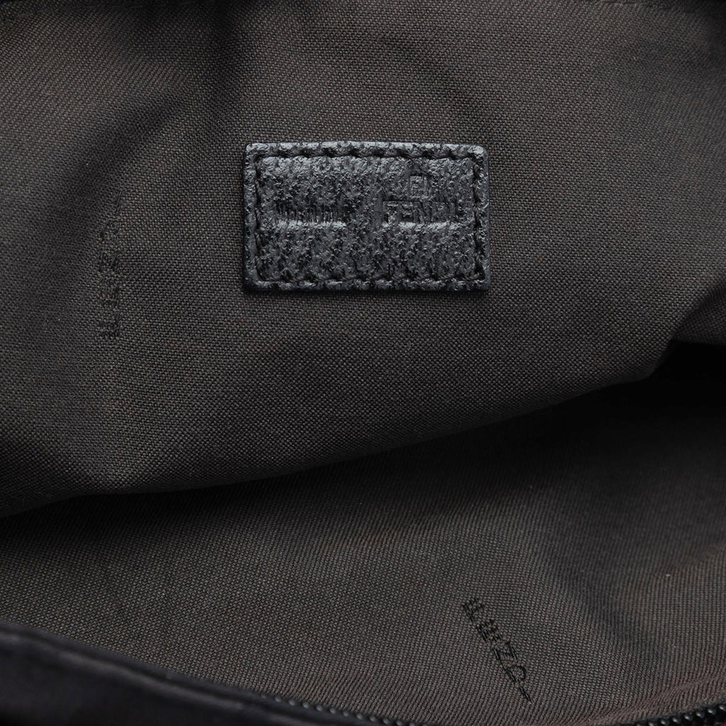 Fendi Zucca Nylon Zip Code Shoulder Bag
