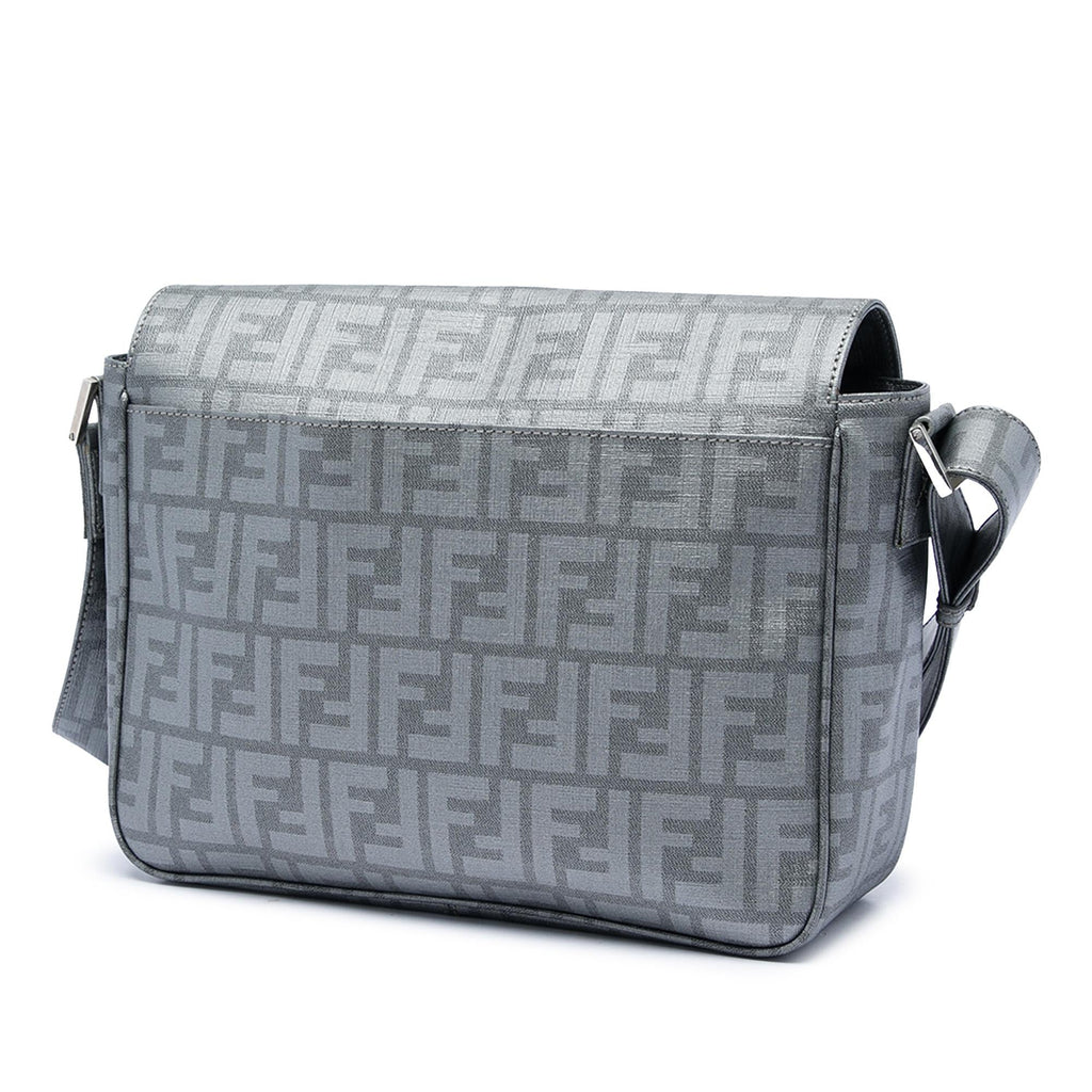 Fendi Zucca Spalmati Flap Crossbody