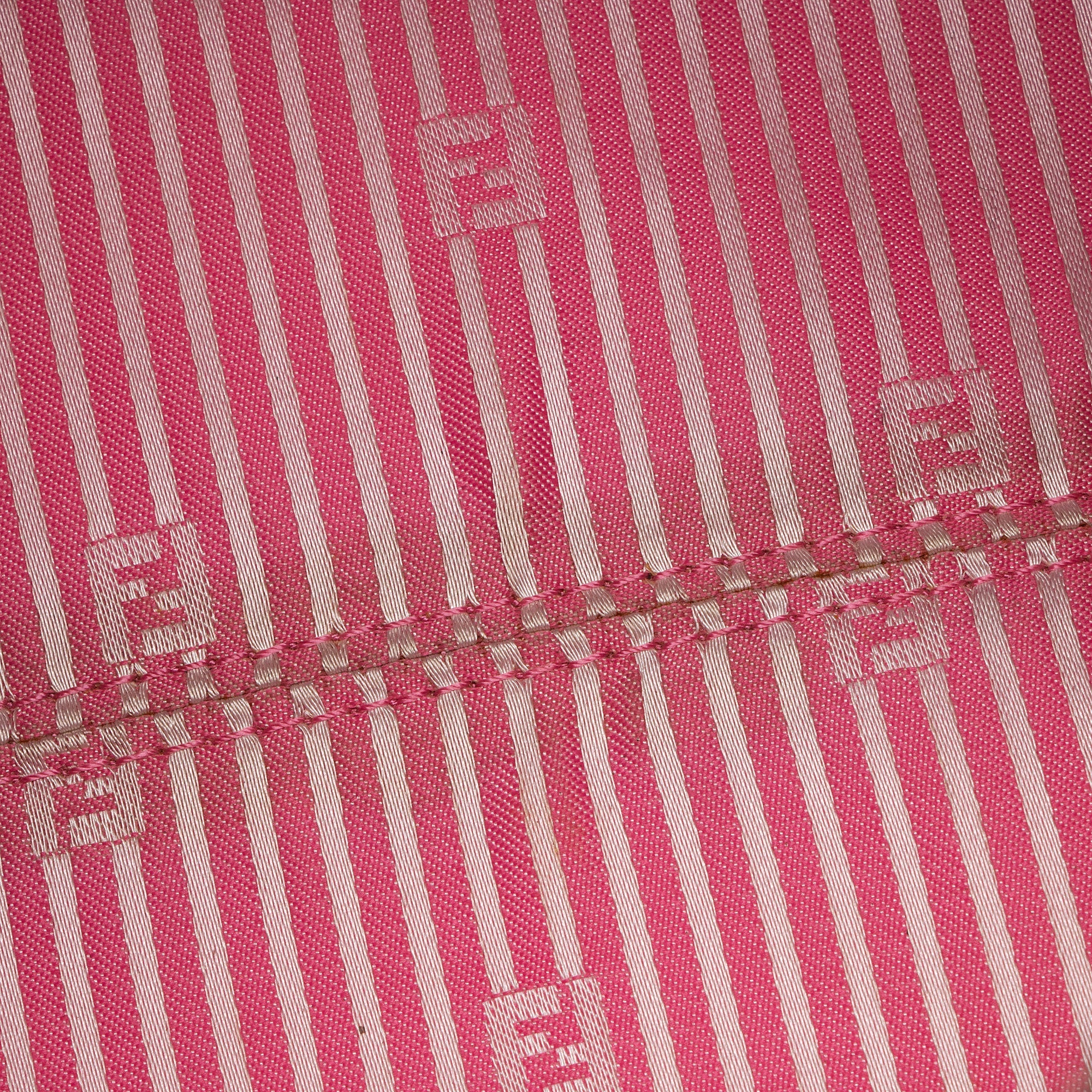 Fendi Zucca Striped Boston Bag (SHF-r1Jr6D)