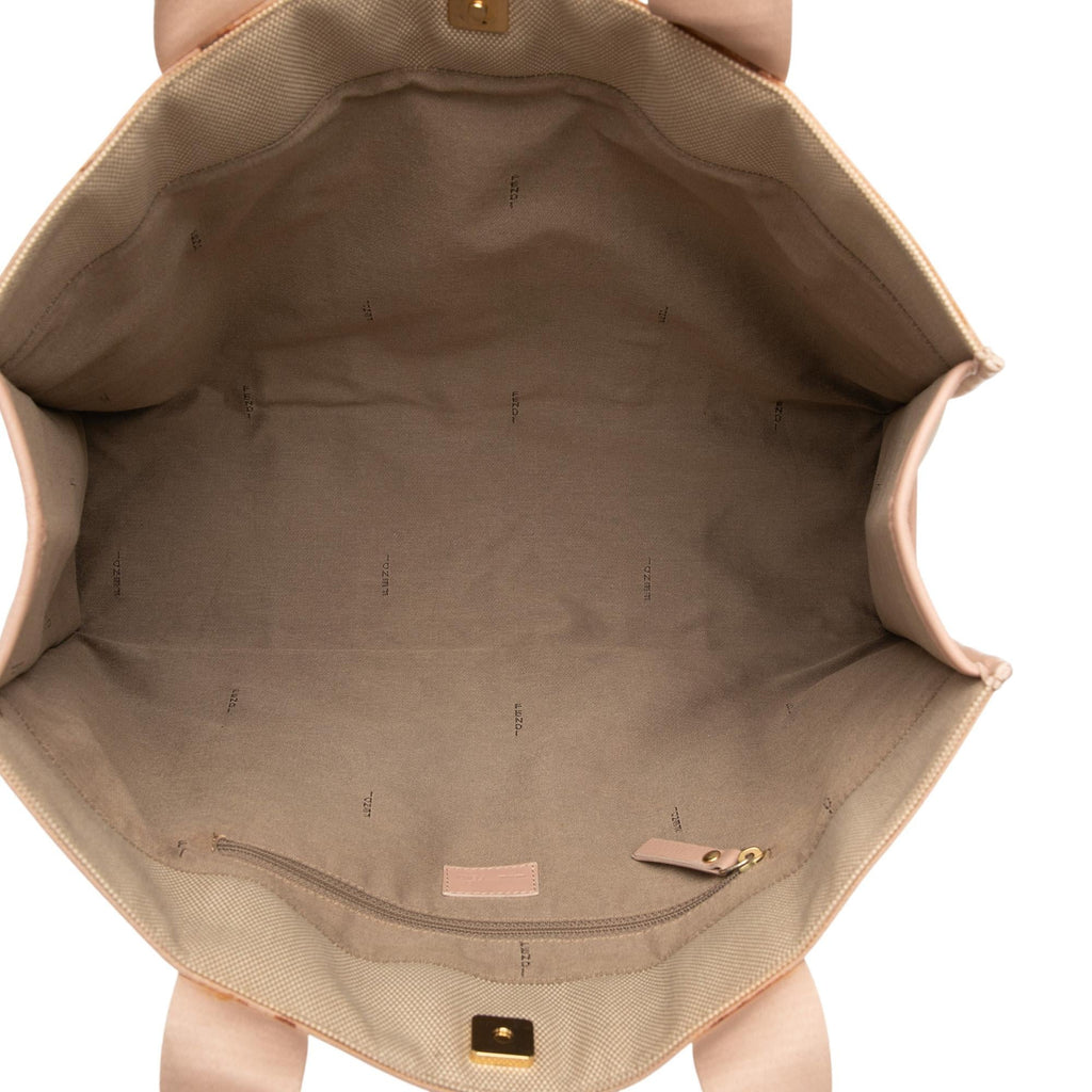 Fendi Zucca Trimmed Canvas Tote