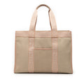 Fendi Zucca Trimmed Canvas Tote