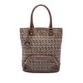 Fendi Zucchino Canvas Chef Front Pocket Shopping Tote
