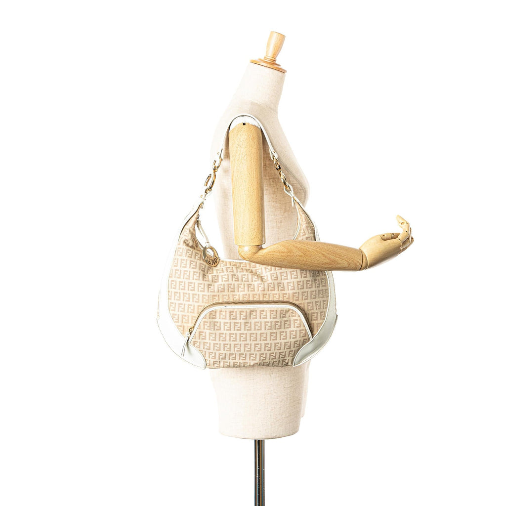 Fendi Zucchino Canvas Chef Pocket Hobo