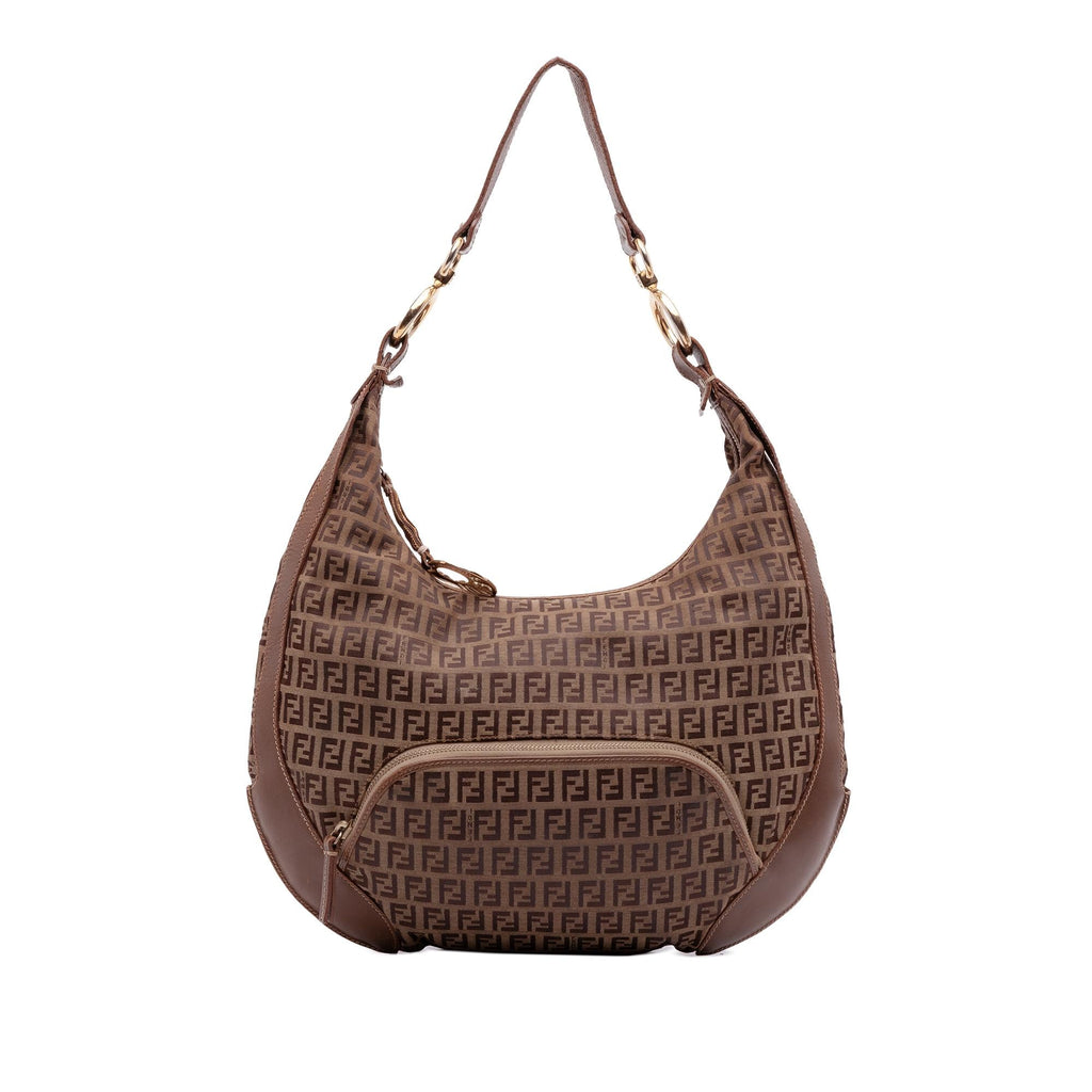 Fendi Zucchino Canvas Chef Pocket Hobo
