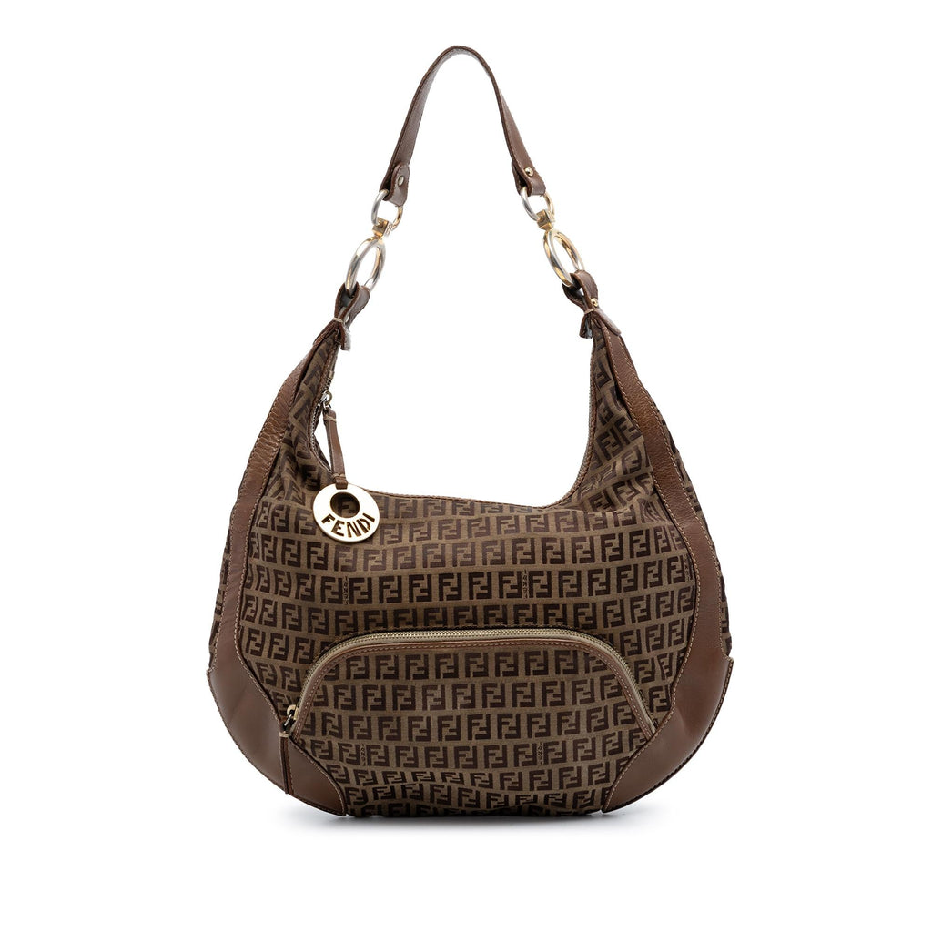 Fendi Zucchino Canvas Chef Pocket Hobo