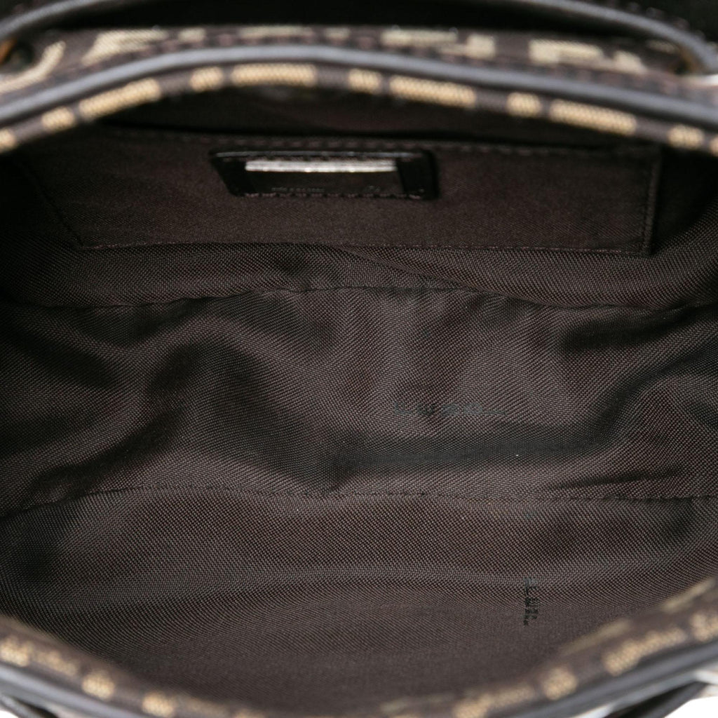 Fendi Zucchino Canvas Drawstring Shoulder Bag