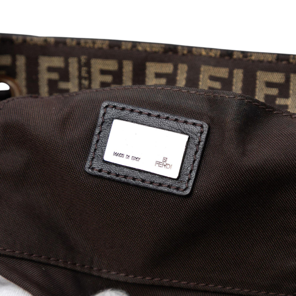 Fendi Zucchino Canvas Drawstring Shoulder Bag