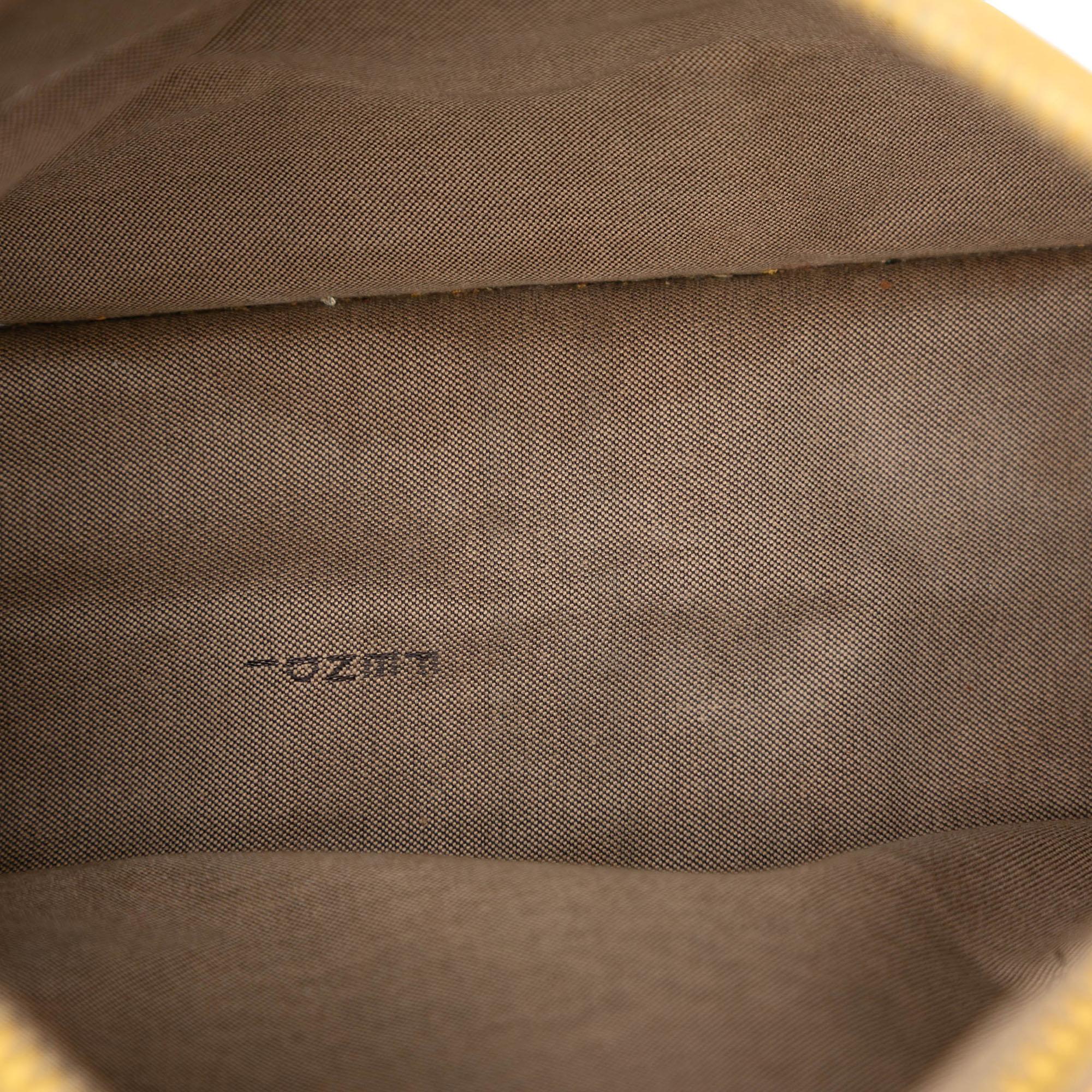 Fendi Zucchino Canvas F Charm Crossbody