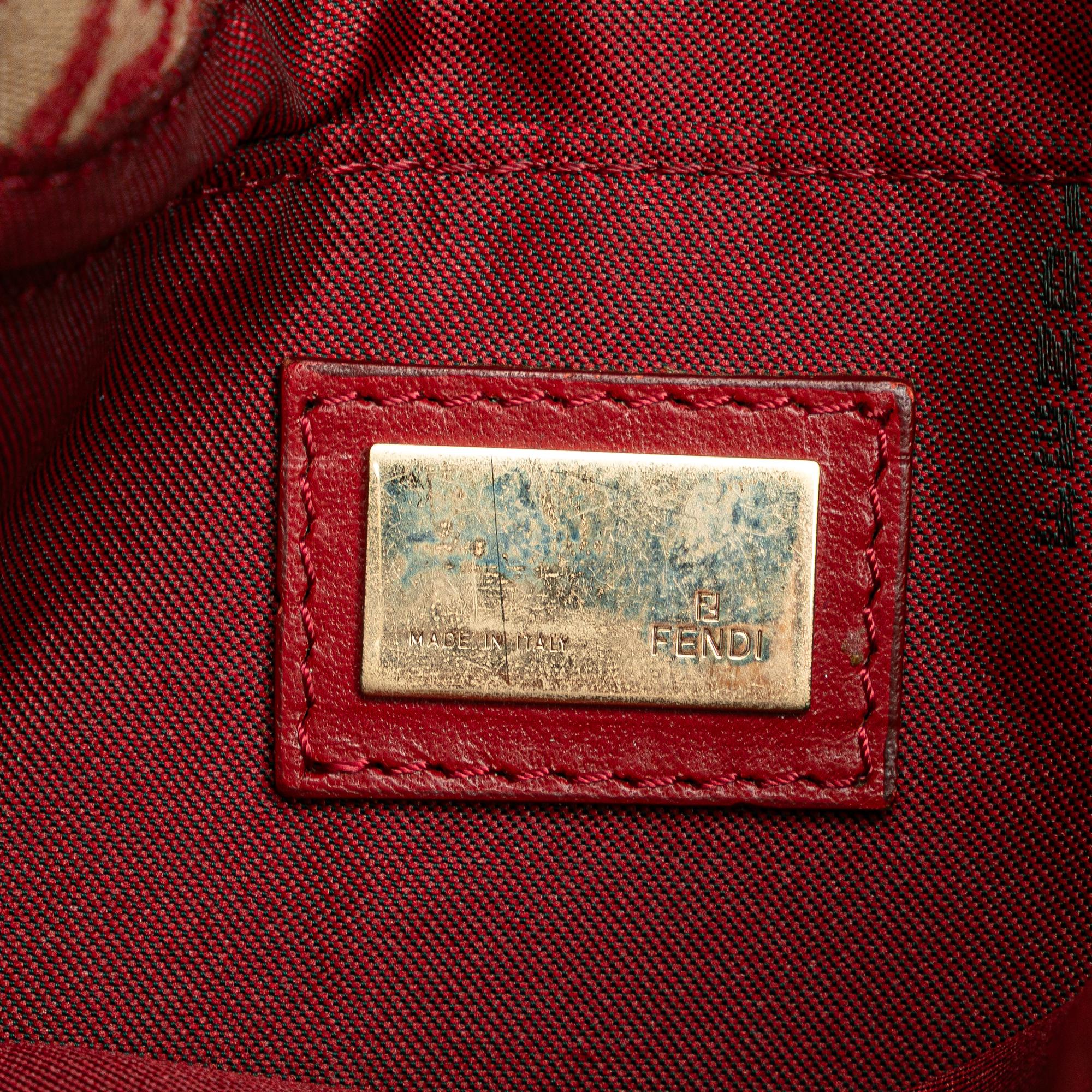 Fendi Zucchino Canvas Flap Crossbody