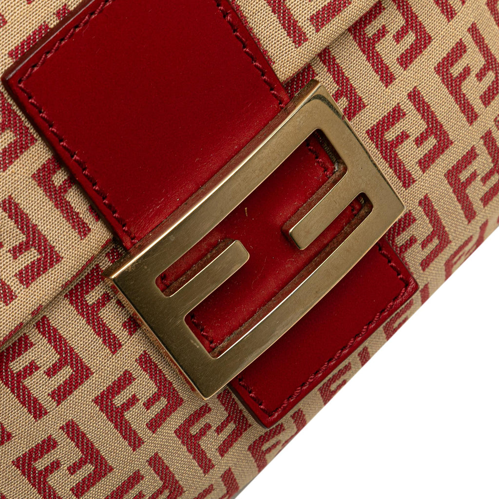 Fendi Zucchino Canvas Flap Crossbody