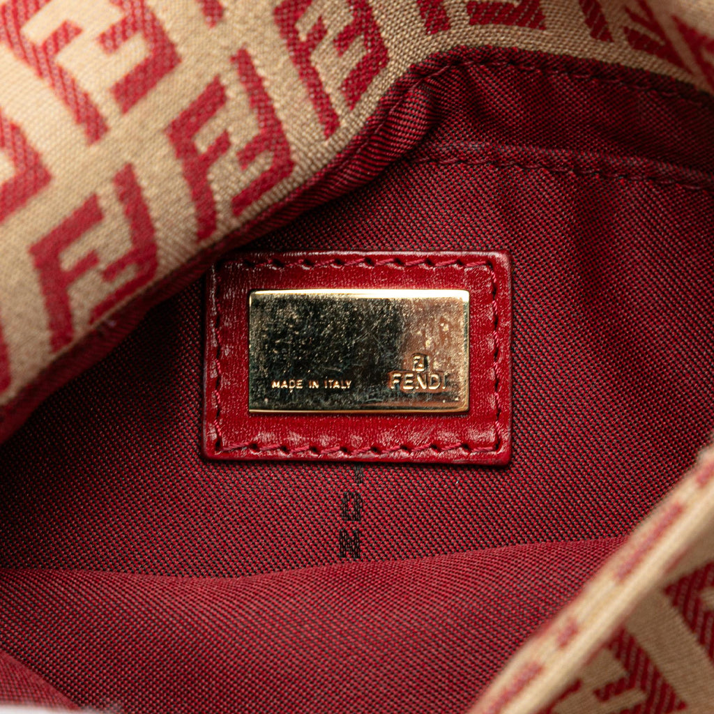 Fendi Zucchino Canvas Flap Crossbody