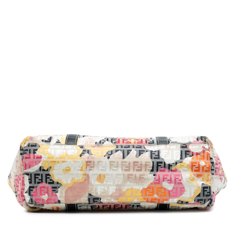Fendi Zucchino Canvas Floral Superstar Tote