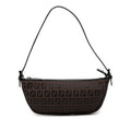 Fendi Zucchino Canvas Half Moon Pochette