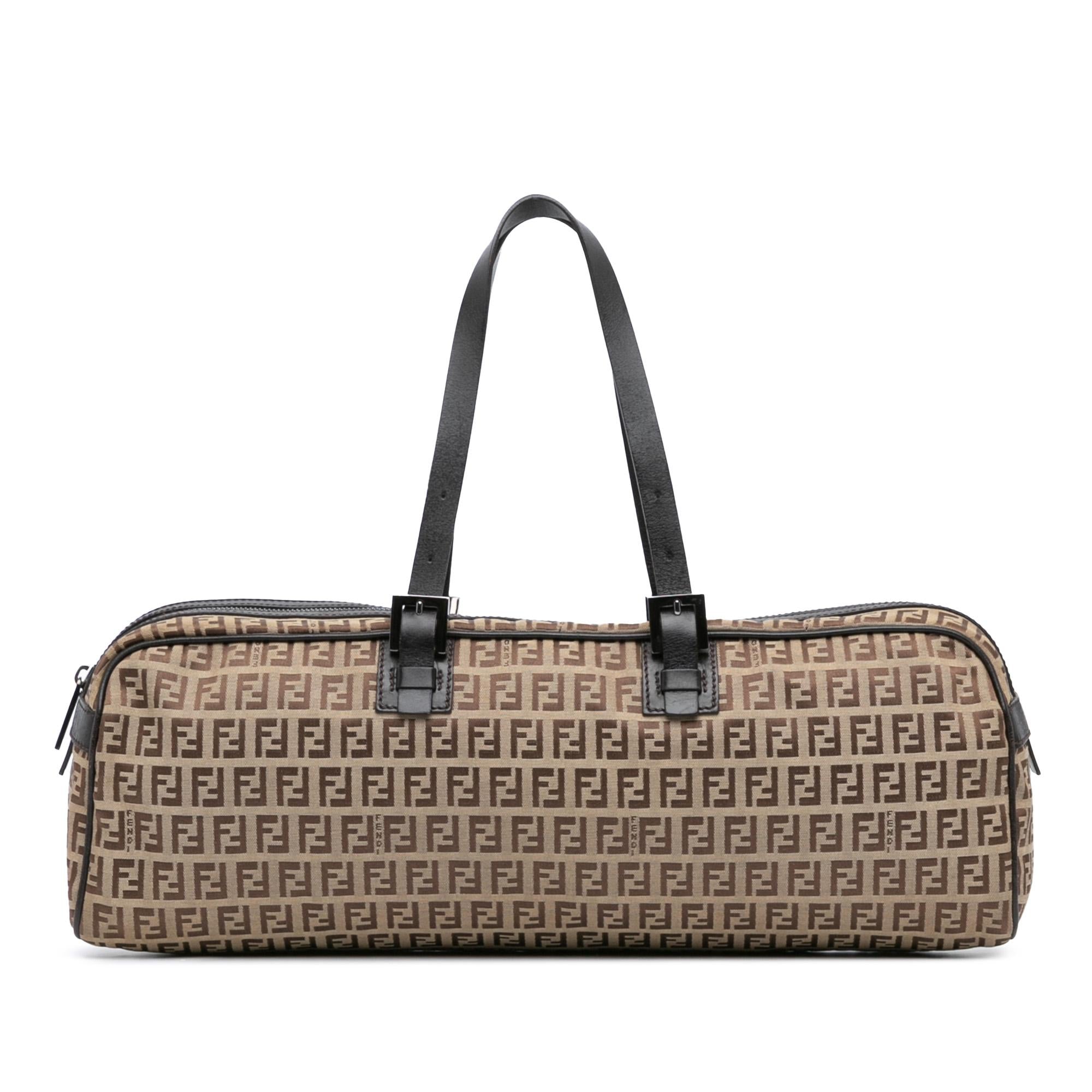 Fendi Zucchino Canvas Handbag