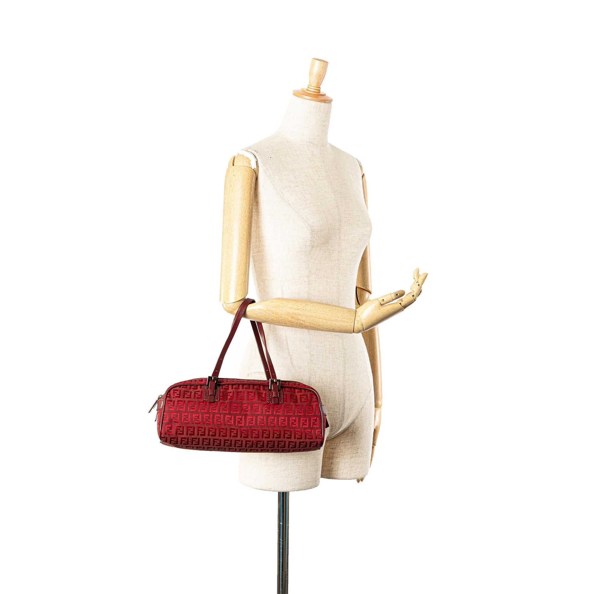 Fendi Zucchino Canvas Handbag