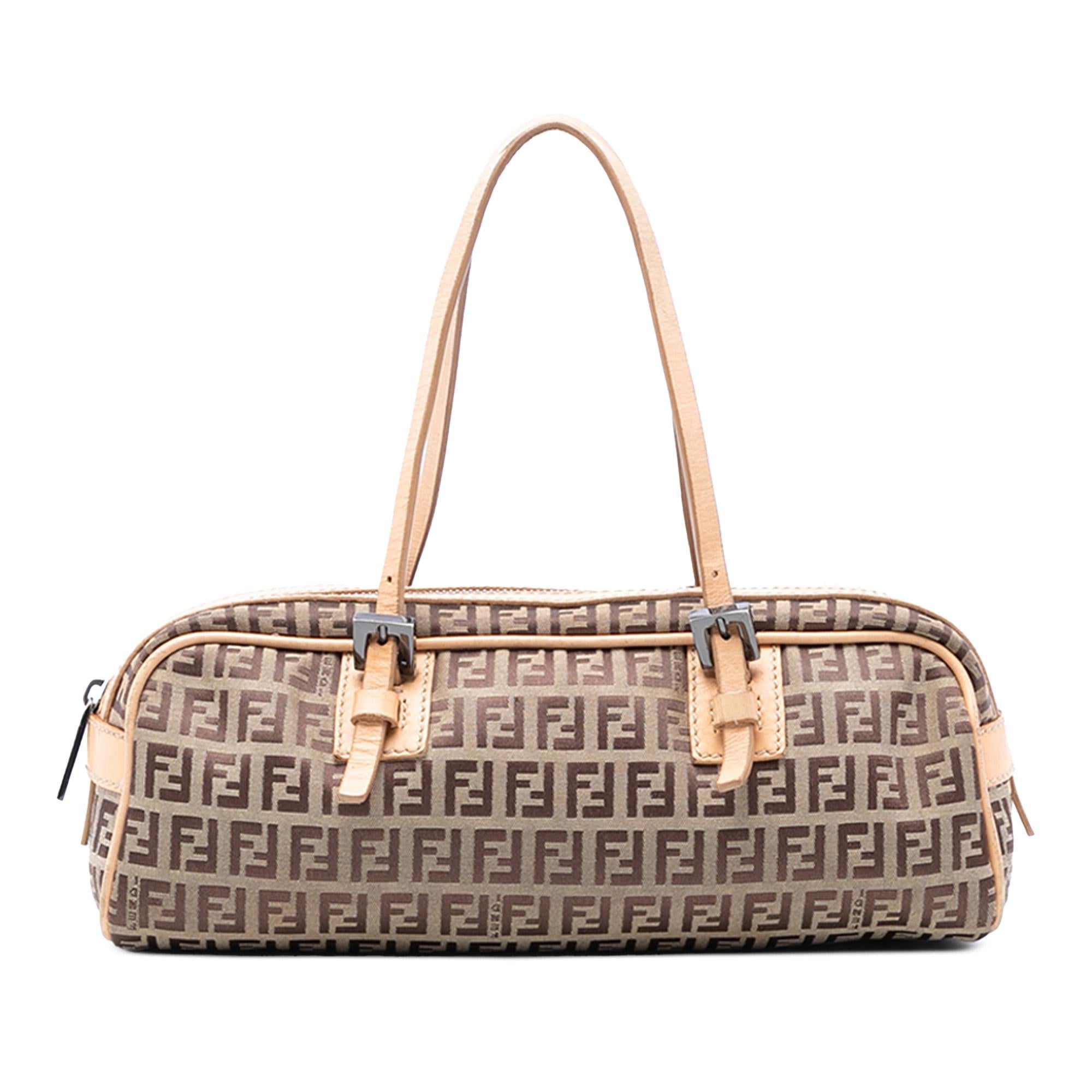 Fendi Zucchino Canvas Handbag