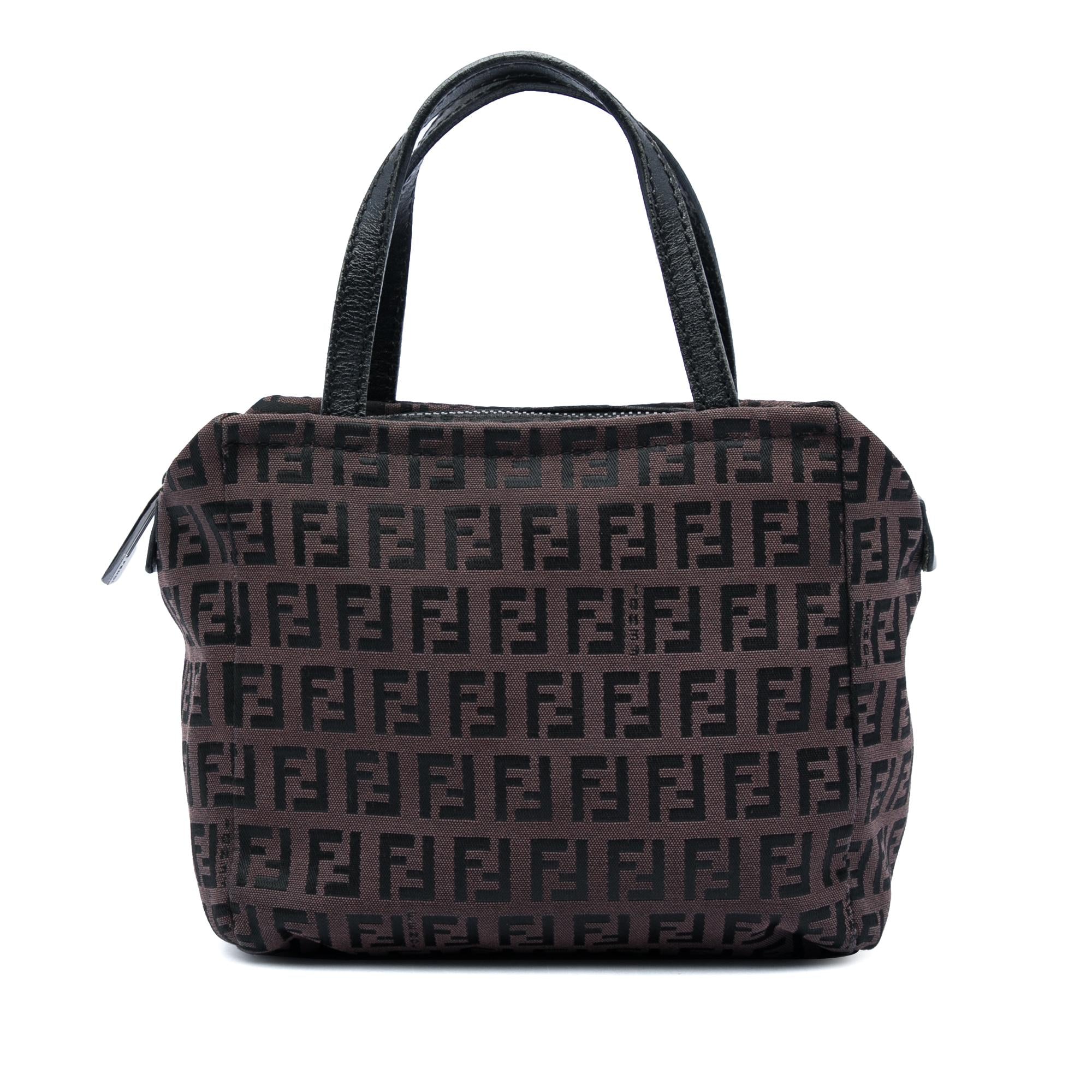 Fendi Zucchino Canvas Handbag