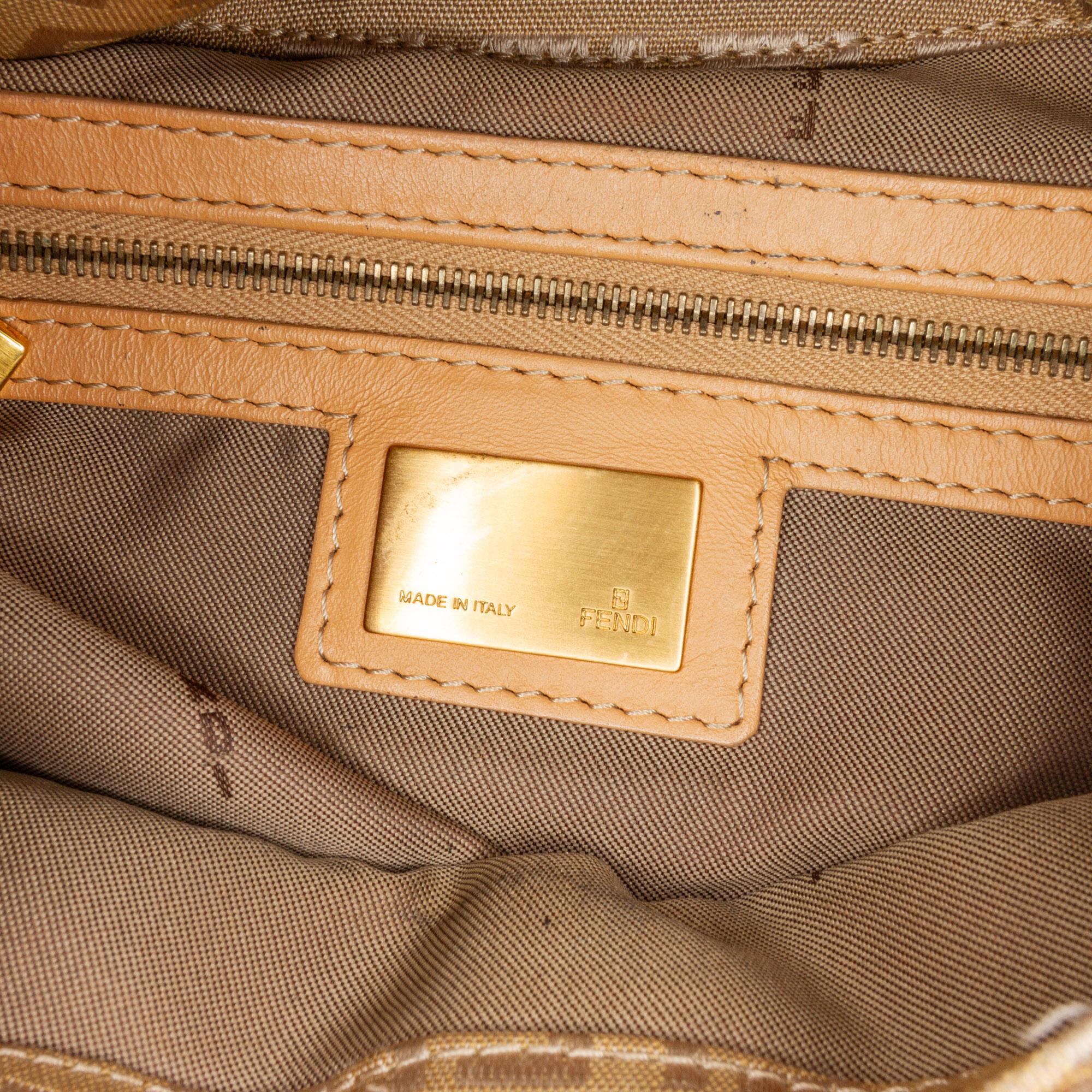 Fendi Zucchino Canvas Hobo