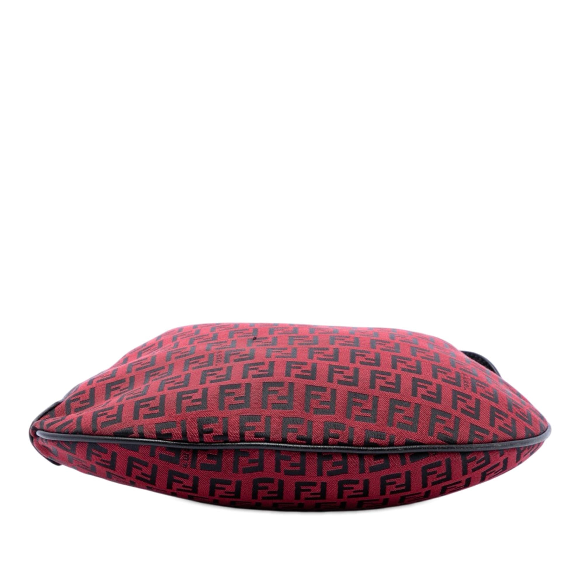 Fendi Zucchino Canvas Oyster Hobo