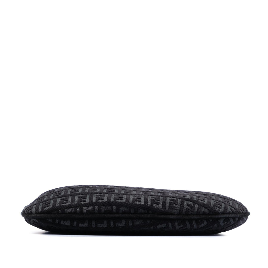 Fendi Zucchino Canvas Oyster Shoulder Bag