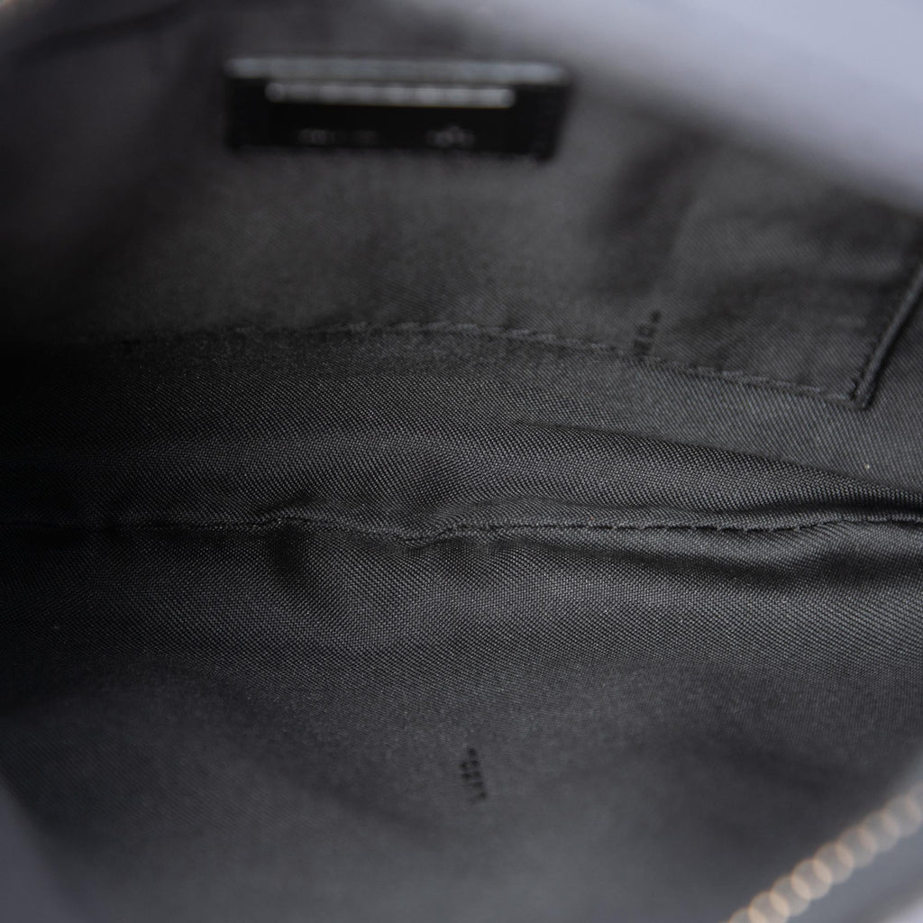 Fendi Zucchino Canvas Oyster Shoulder Bag