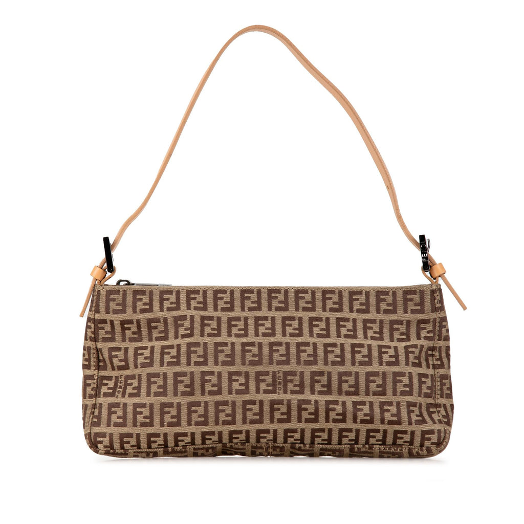 Fendi Zucchino Canvas Pochette (SHG-eEP5qB)