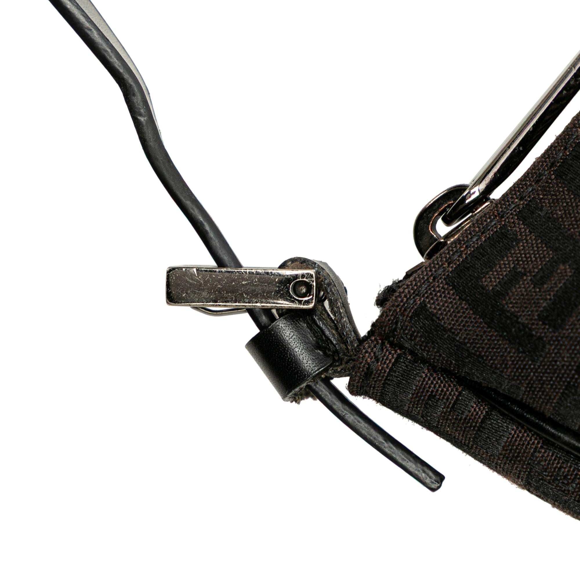 Fendi Zucchino Canvas Shoulder Bag