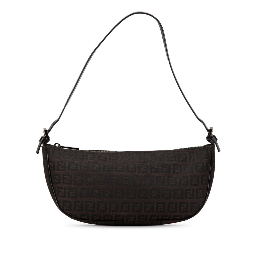 Fendi Zucchino Canvas Shoulder Bag