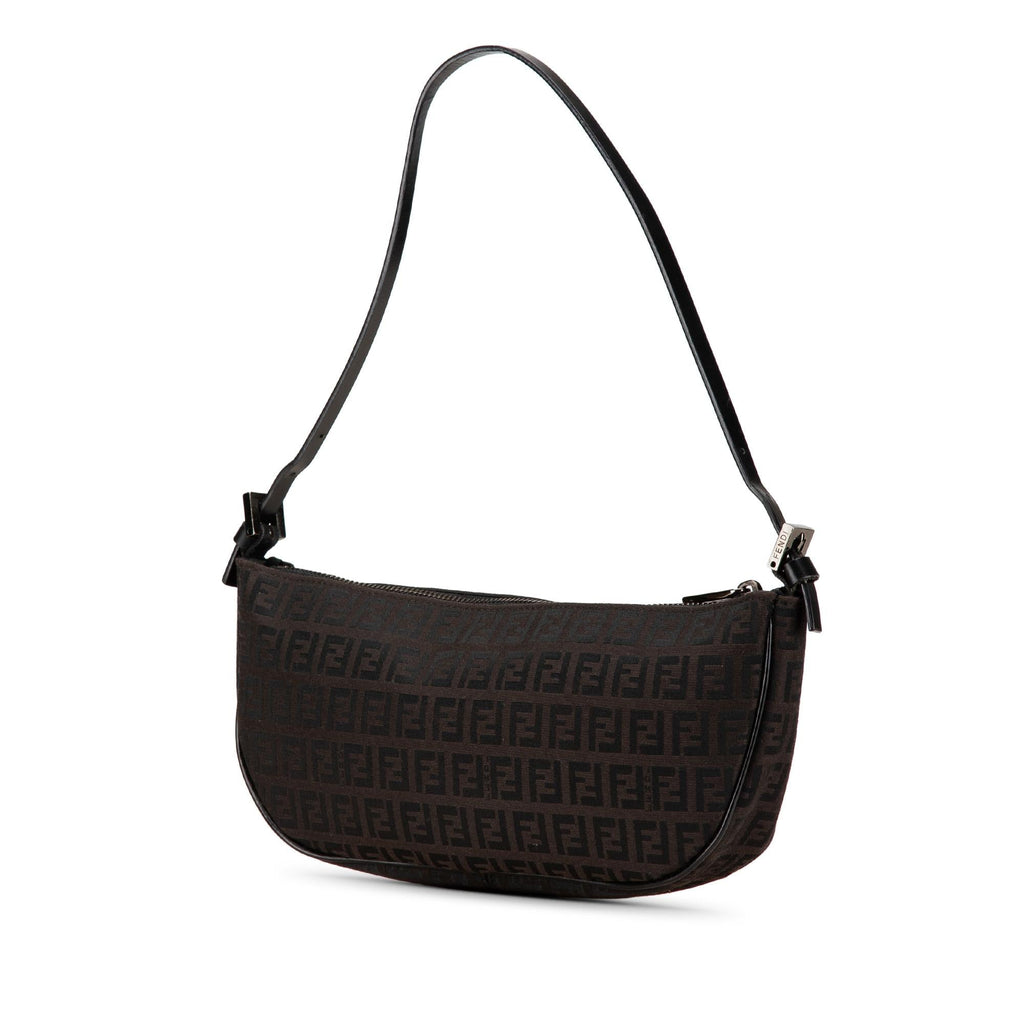 Fendi Zucchino Canvas Shoulder Bag