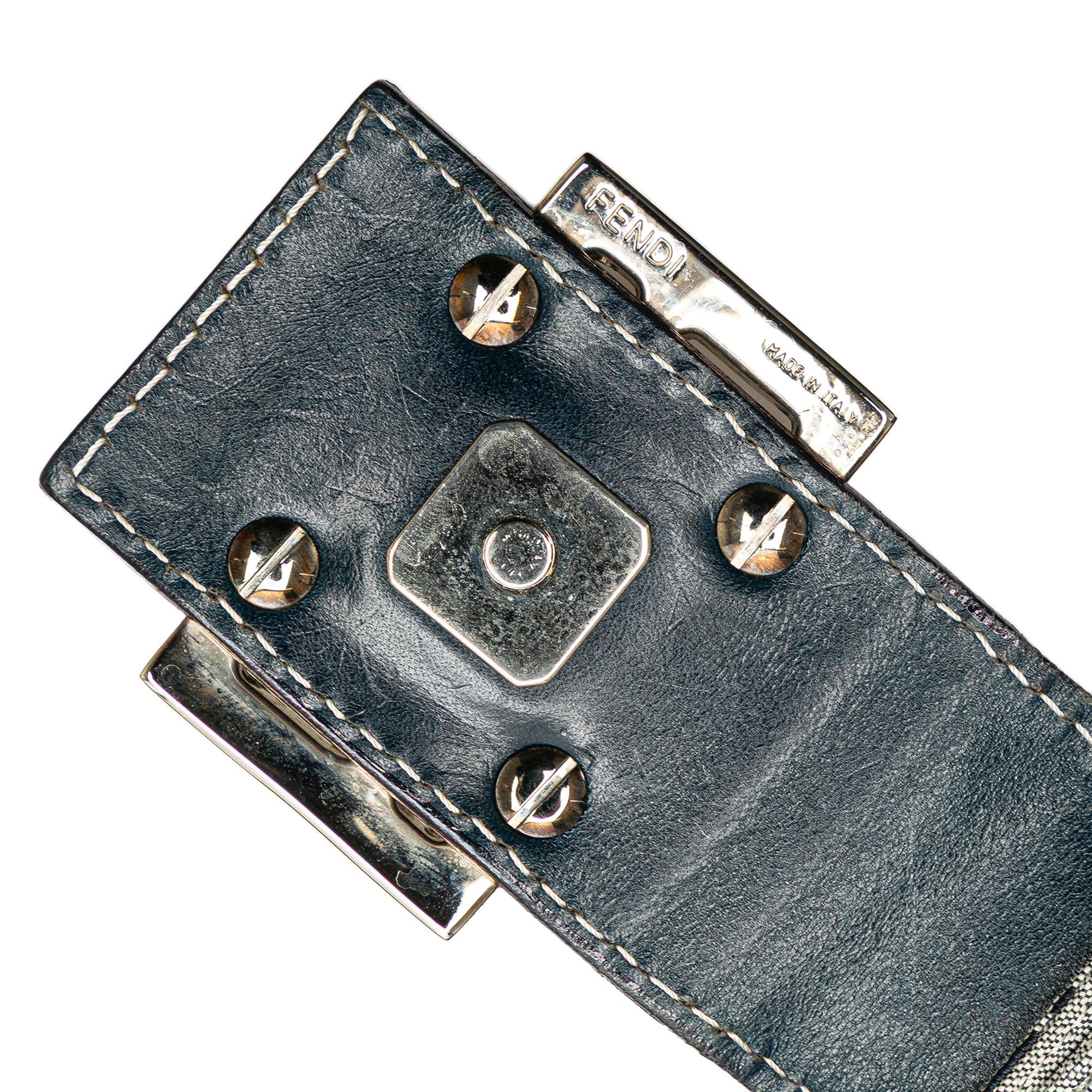 Fendi Zucchino Canvas Shoulder Bag