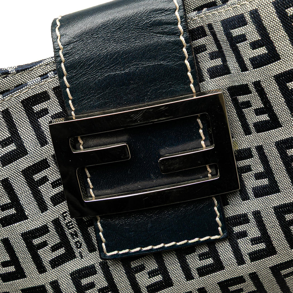 Fendi Zucchino Canvas Shoulder Bag